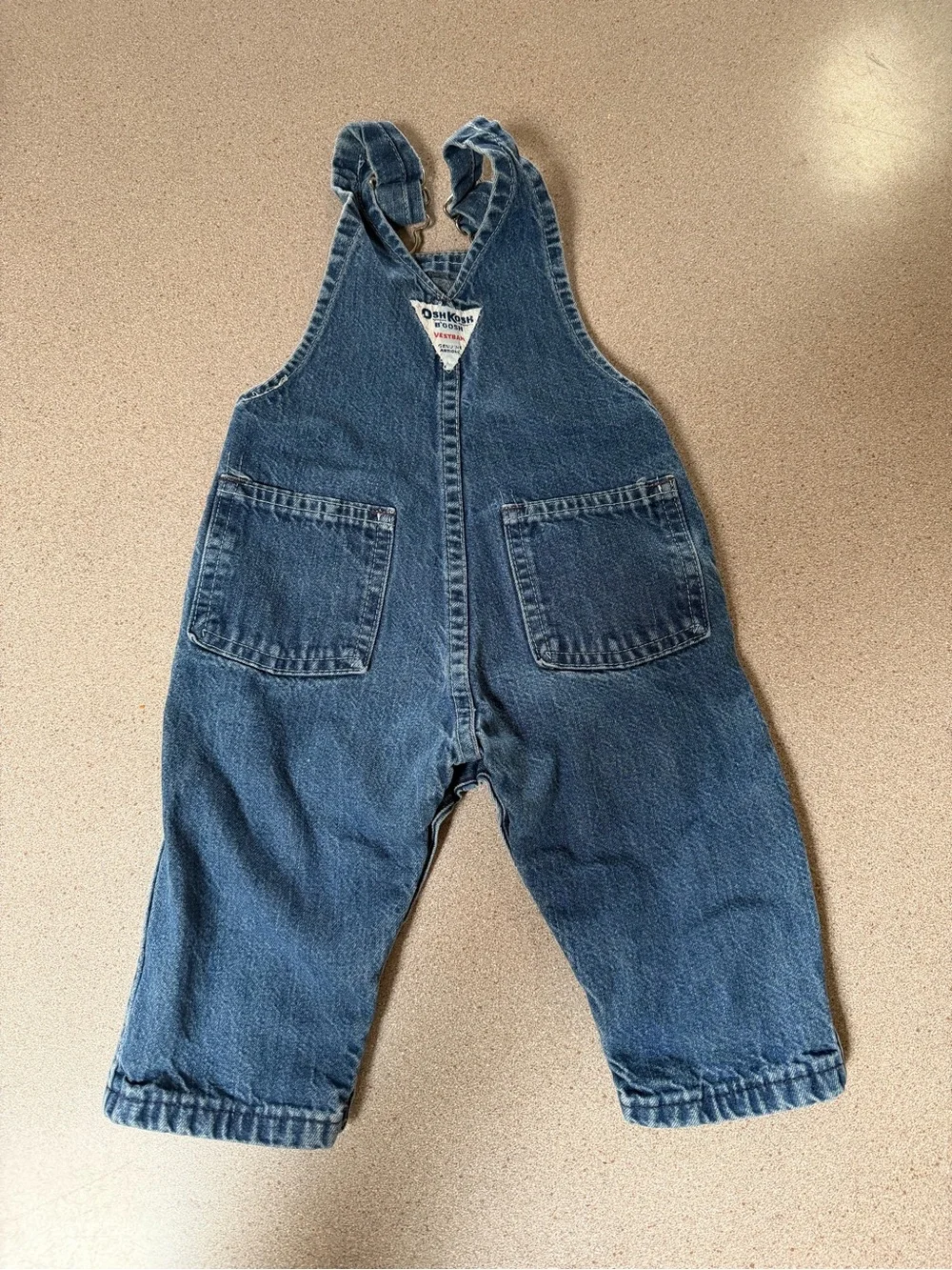 Vintage OshKosh B'gosh denim overalls 6-9 months